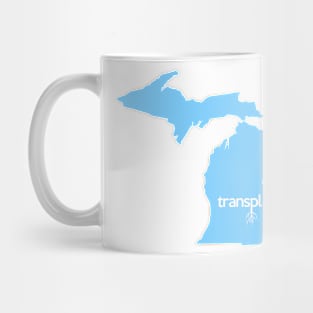 Michigan Transplant MI Detroit Blue Mug